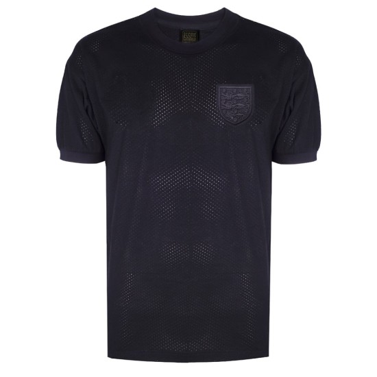 Camiseta retro blackout Inglaterra 1970 #6 para hombre
