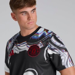 Mujer Manchester United 2025/26 Tercera Camiseta Pre Match - Negra Mujer Manchester United 2025/26 Tercera Camiseta Pre Match - Negra