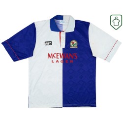 Camiseta retro Blackburn Rovers 1992/94 local para hombre #6 Camiseta retro Blackburn Rovers 1992/94 local para hombre #6