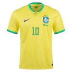 Neymar #10 Brasil Camiseta de Local Mundial 2022 Neymar #10 Brasil Camiseta de Local Mundial 2022