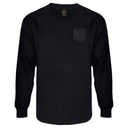 Camiseta retro blackout de manga larga Inglaterra 1966 #6 para hombre