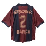 Camiseta Niño FC Barcelona X TRAVIS SCOTT Retro 2000/01 Home Esqueleto