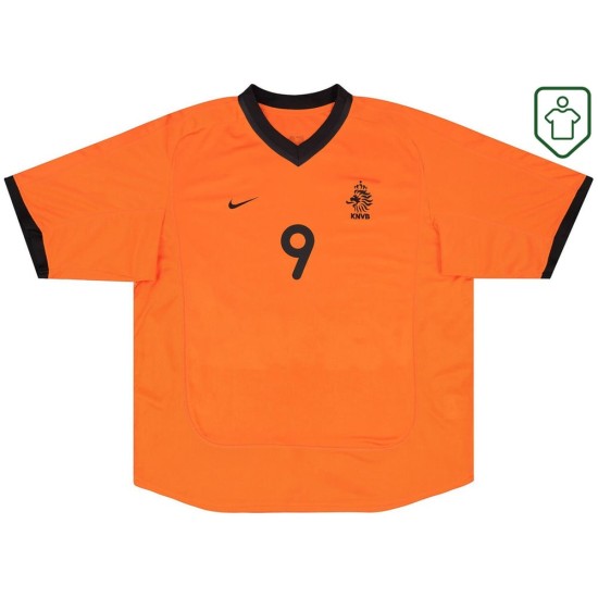 Camiseta retro local Países Bajos 2000/02 para hombre V.Nistelrooy #9 Camiseta retro local Países Bajos 2000/02 para hombre V.Nistelrooy #9
