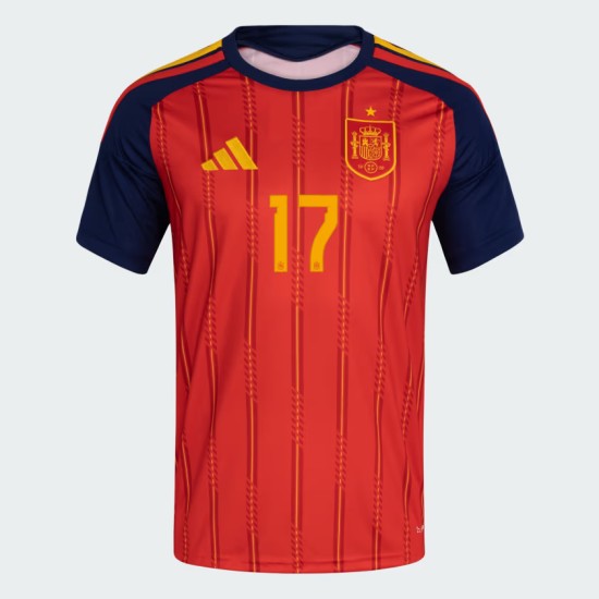 Camiseta Oficial Local España 2026 Niño WILLIAMS JR. #17