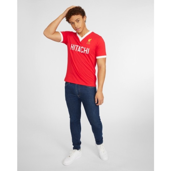Camiseta retro local Hitachi Liverpool 1979 de hombre Camiseta retro local Hitachi Liverpool 1979 de hombre