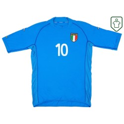 Camiseta retro local Italia 2002 para hombre Totti #10 Camiseta retro local Italia 2002 para hombre Totti #10