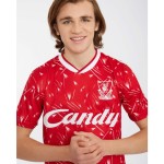 Camiseta Retro de Casa Candy 1989/91 Liverpool Infantil Camiseta Retro de Casa Candy 1989/91 Liverpool Infantil