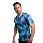 Camiseta Mujer Cruz Azul Tercera Calentamiento 2025/26 – Turquesa/Marino