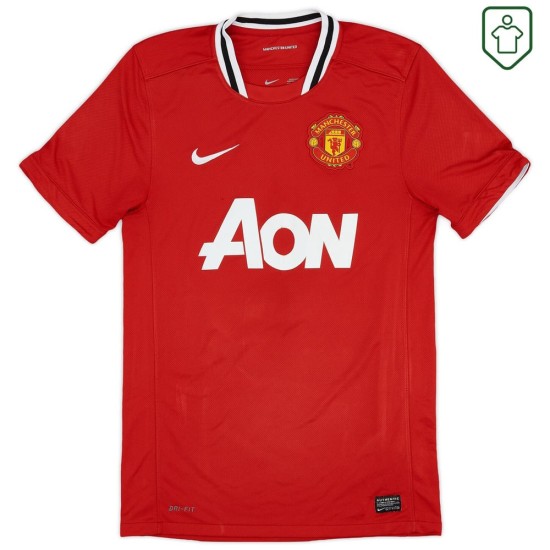 Camiseta retro local hombre Manchester United 2011/12 Scholes #22