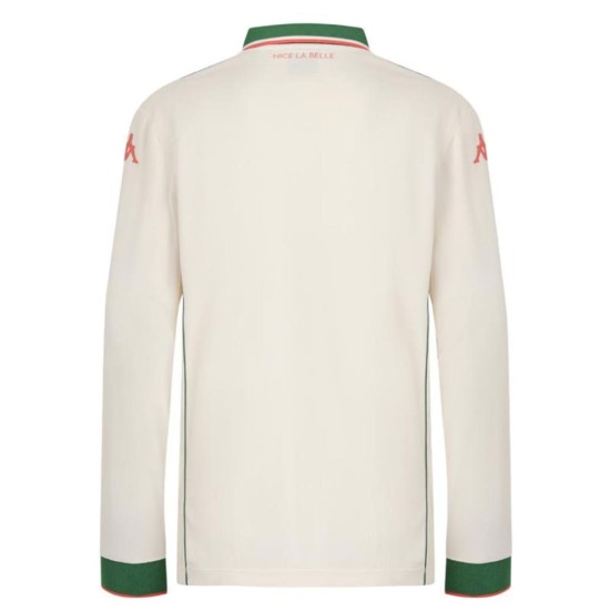 Hombre OGC Niza 2025/26 Camiseta Away Manga Larga