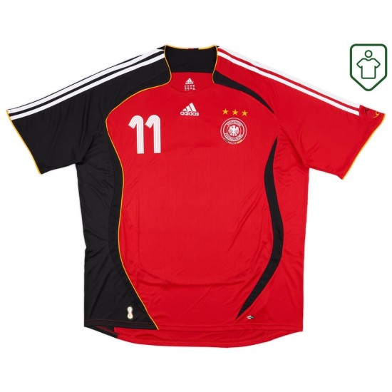 Camiseta retro visitante Alemania 2005/07 para hombre Klose #11