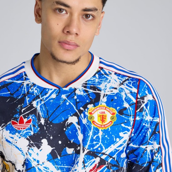 Camiseta de manga larga Stone Roses Manchester United 2025/26 para hombre Camiseta de manga larga Stone Roses Manchester United 2025/26 para hombre