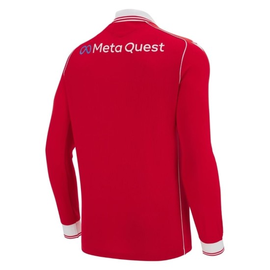 Camiseta de manga larga local 2025/26 del Wrexham AFC para niño