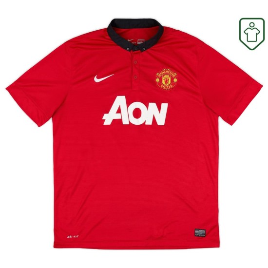 Camiseta retro local hombre Manchester United 2013/14 Vidic #15