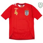Camiseta retro visitante Inglaterra 2006/08 para hombre Gerrard #4 Camiseta retro visitante Inglaterra 2006/08 para hombre Gerrard #4