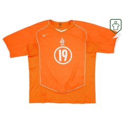 Camiseta retro local Países Bajos 2004/06 para hombre Robben #19 Camiseta retro local Países Bajos 2004/06 para hombre Robben #19