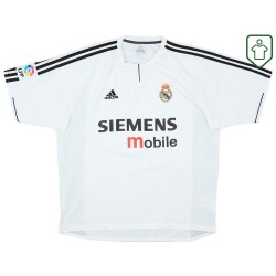 Hombre Camiseta retro local Real Madrid 2003/04 Zidane #5 Hombre Camiseta retro local Real Madrid 2003/04 Zidane #5
