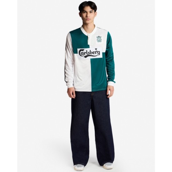 Camiseta Retro Visitante Manga Larga Mujer Liverpool 1995/96