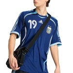 Camiseta Retro Visitante Argentina 2006 para Hombre Messi #19
