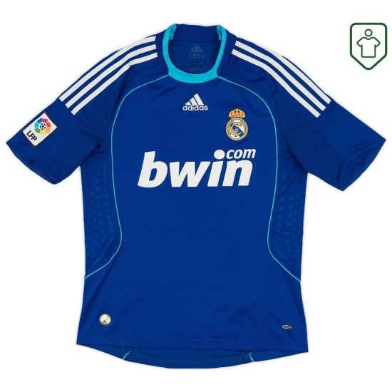 Hombre Camiseta retro visitante Real Madrid 2008/09 Raúl #7 Hombre Camiseta retro visitante Real Madrid 2008/09 Raúl #7