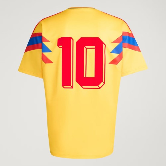 Camiseta Retro Visitante Colombia 1990 para Hombre #10