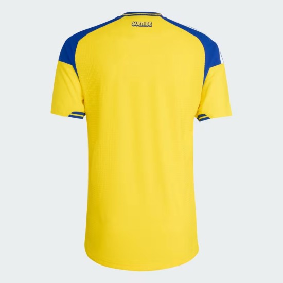 Camiseta local auténtica de la Copa del Mundo 2026 de Suecia para hombre