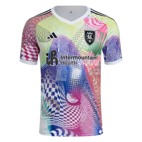 Camiseta Mujer Real Salt Lake 2025 Tercera Pre Partido Blanca