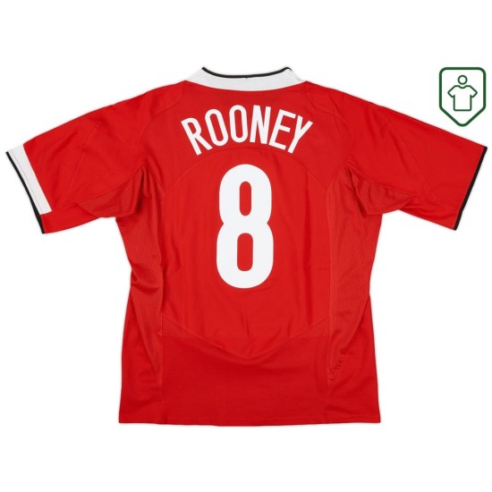 Camiseta retro local hombre Manchester United 2004/06 Rooney #8