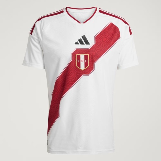 Camiseta local auténtica de la Copa del Mundo 2026 de Perú para mujer