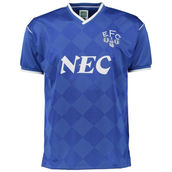 Camiseta Retro Everton 1987 Hombre Camiseta Retro Everton 1987 Hombre