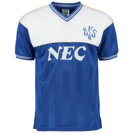 Camiseta Retro Everton 1986 Hombre Camiseta Retro Everton 1986 Hombre