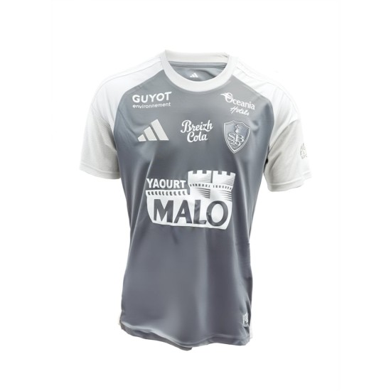 Hombre Brest 2025/26 Camiseta de Visitante - Gris