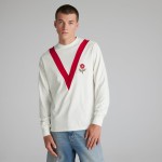 Camiseta Retro Inspirada Manga Larga Mujer Manchester United 1909