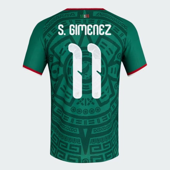 Camiseta Oficial Local México 2026 Niño S. GIMENEZ #11