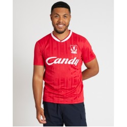 Camiseta Retro de Casa Candy 1987/89 Liverpool Infantil