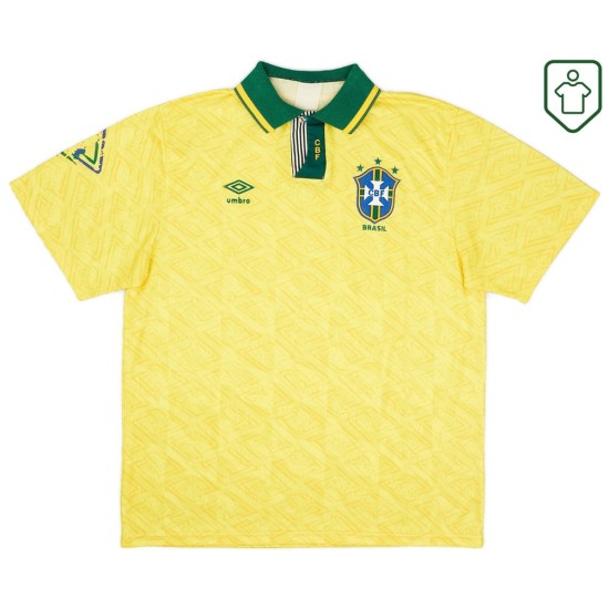 Camiseta retro local Brasil 1992/93 para hombre