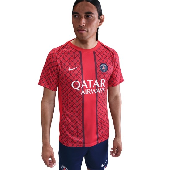 Hombre Camiseta pre-partido tercera PSG 2025/26 - Roja