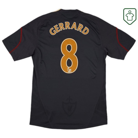 Camiseta retro visitante hombre Liverpool 2009/10 Gerrard #8