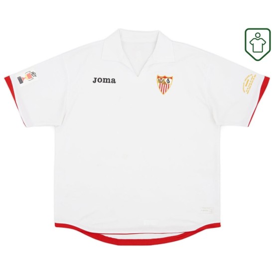Hombre Camiseta retro final de copa Sevilla FC 2007