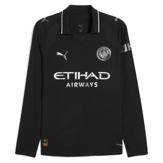 Camiseta de Visitante de Manga Larga Niño Manchester City 2025/26 Camiseta de Visitante de Manga Larga Niño Manchester City 2025/26