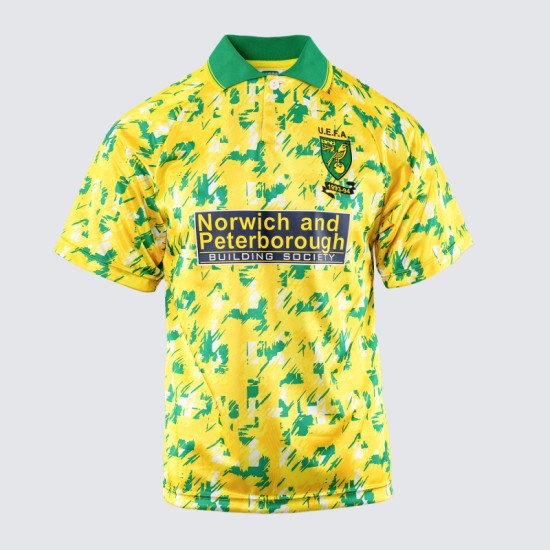 Camiseta retro UEFA Cup del Norwich City para hombre 1993 Camiseta retro UEFA Cup del Norwich City para hombre 1993