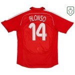 Camiseta retro local hombre Liverpool 2006/08 Alonso #14 Camiseta retro local hombre Liverpool 2006/08 Alonso #14