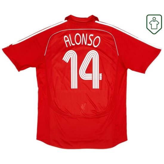 Camiseta retro local hombre Liverpool 2006/08 Alonso #14 Camiseta retro local hombre Liverpool 2006/08 Alonso #14
