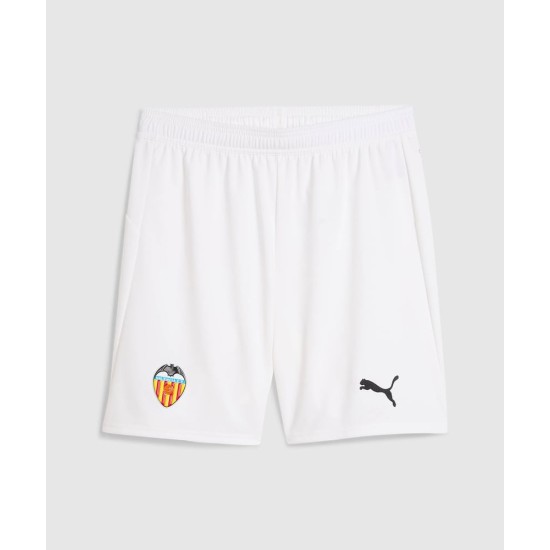 Pantalones cortos de local blancos del Valencia CF 2025/26 para niño Pantalones cortos de local blancos del Valencia CF 2025/26 para niño