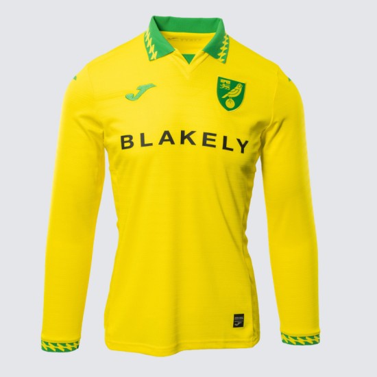 Camiseta Local de Manga Larga Hombre Norwich City 2025/26