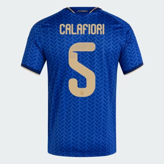 Camiseta Oficial Local Italia 2026 Hombre CALAFIORI #5 Camiseta Oficial Local Italia 2026 Hombre CALAFIORI #5