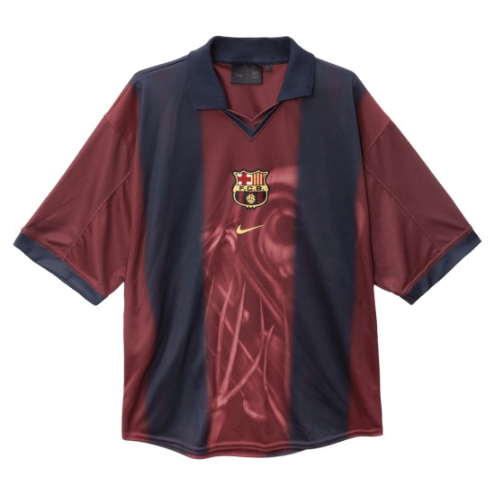 Camiseta Niño FC Barcelona X TRAVIS SCOTT Retro 2000/01 Home Esqueleto