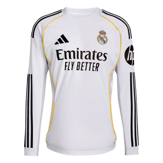 Camiseta local de manga larga del Real Madrid 2025/26 para hombre