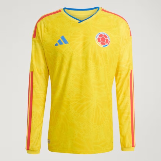 Camiseta oficial de local Colombia 2026 de manga larga para hombre