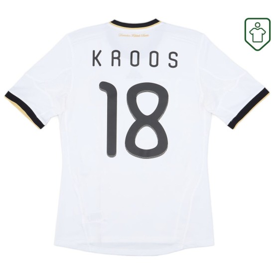 Camiseta retro local Alemania 2010/11 para hombre Kroos #18